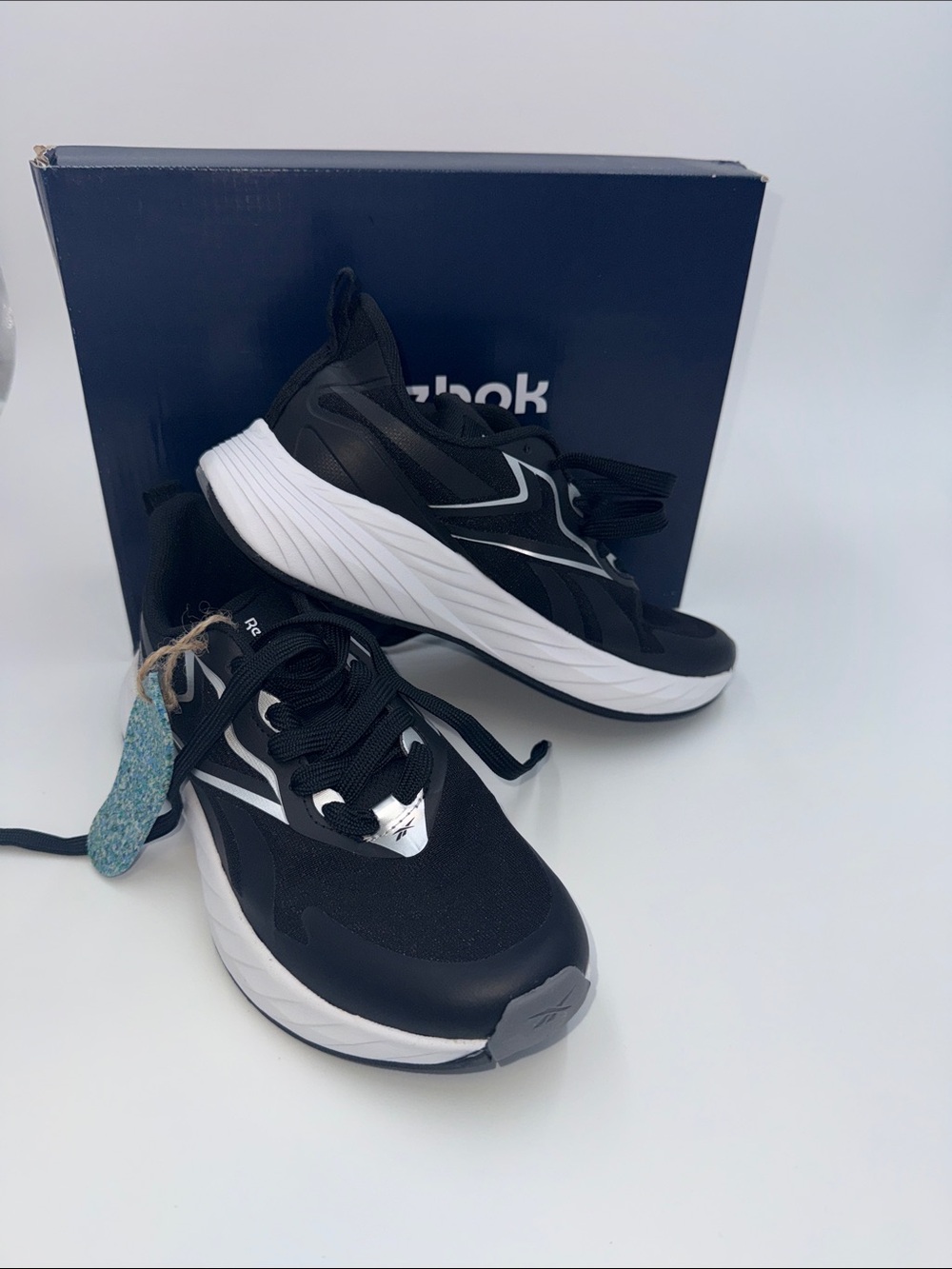 Reebok Black and White Women's Running Sneakers